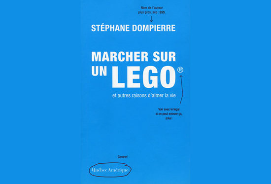 Roman Marcher sur un LEGO de Stéphane Dompierre